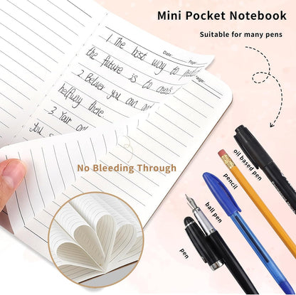BESARME 16 Pack Mini Notebooks Bulk, A6 Small Lined Pocket Notebook End of Year Gifts for Students Elementary School Graduation Gifts for Kids Students School Supplies