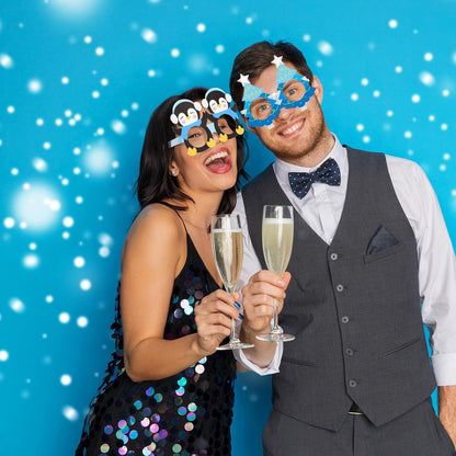 32 Pcs Spa Party Favors Paper Glasses Makeup Paper Eyeglasses Frames Spa Photo Booth Props Selfie Props for Makeup Birthday Party Decorations