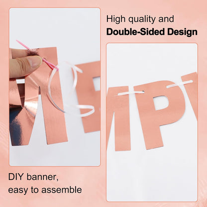 BEISHIDA 116 PCS A-Z DIY Letter Banner Kit Make Your Own Banner Including 111 Letters and Numbers 3 Rope and 2 Threading Device,Customized for Birthday Graduation Wedding Decor Black