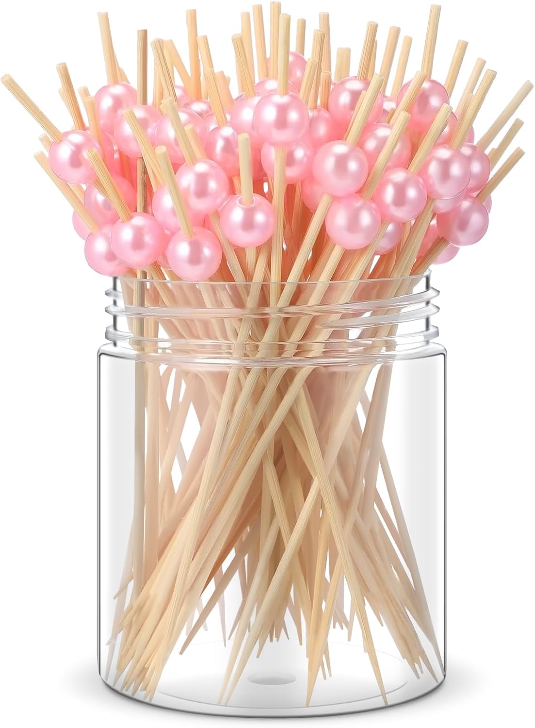 200 Pcs Cocktail Picks Long Cocktail Toothpicks Bamboo Toothpicks for Appetizers Fruits Food Skewers Sticks for Drinks Dessert Wedding Birthday Party(Fish Style)