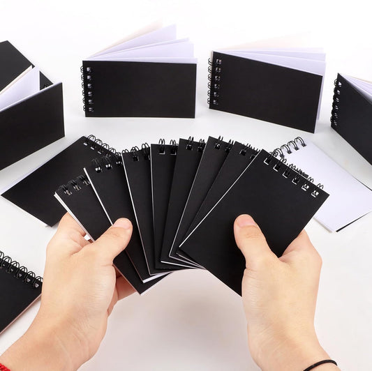Small Spiral Notebook 24 Pcs Mini Journal Pocket Notebooks Set Colorful Cover Notebooks for Kids Party Supplies Teacher Children Classroom Rewards