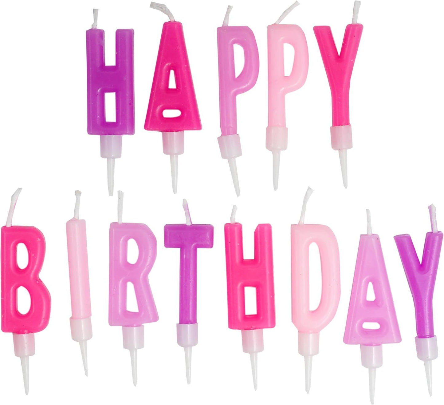 72-Count Birthday Candles Multicolored Spiral, Birthday Candles for Cake, Cupcake Candles, Party Celebration