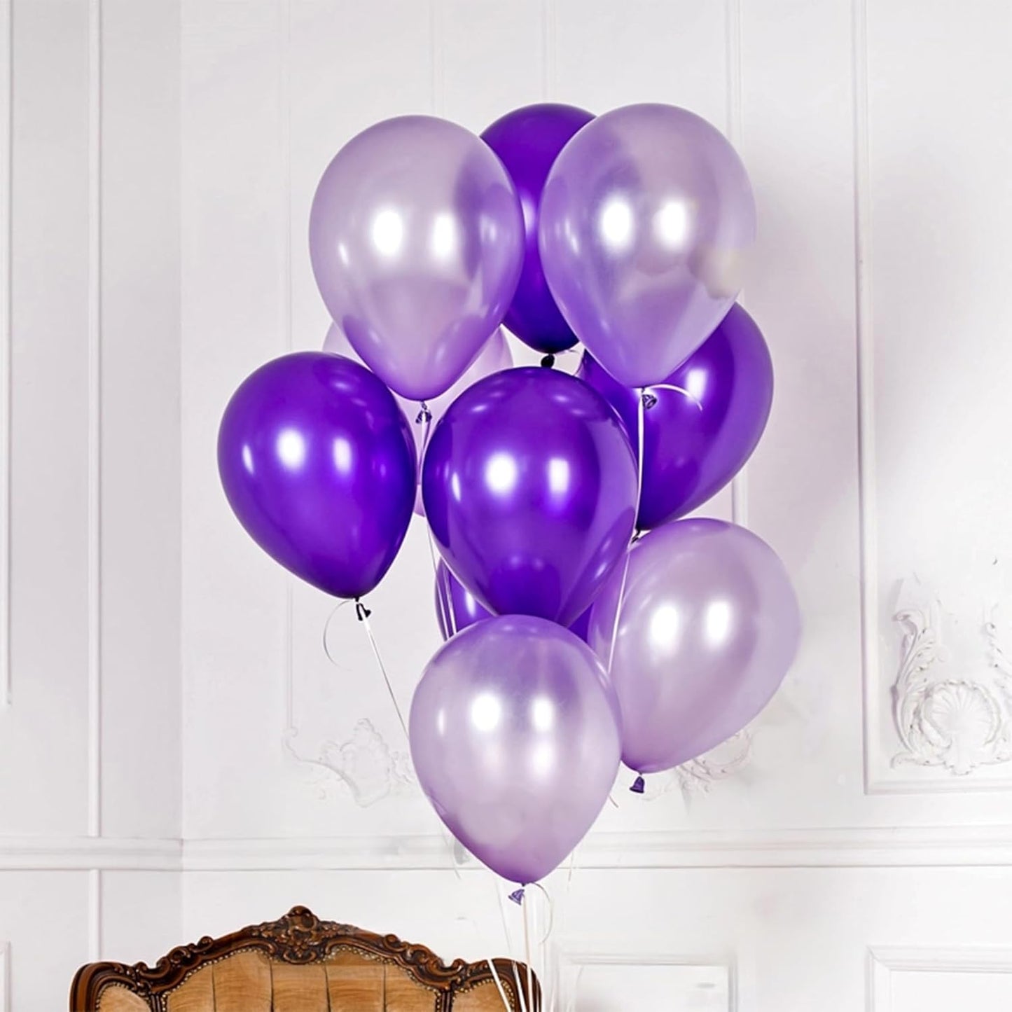 Pink Blue Purple Balloon, 60 Pcs 12 Inches Hot Pink Metallic Purple Teal Yellow Balloons Confetti Balloons for Kids Magic Theme Birthday Decoration Baby Shower Girls Music Party Supplies