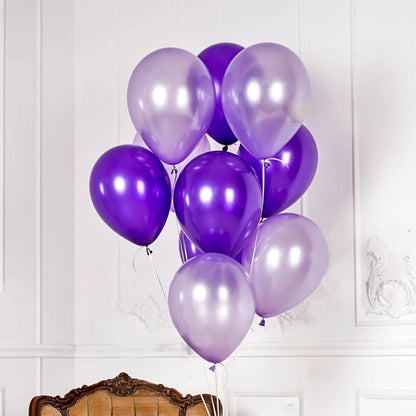 Pink Blue Purple Balloon, 60 Pcs 12 Inches Hot Pink Metallic Purple Teal Yellow Balloons Confetti Balloons for Kids Magic Theme Birthday Decoration Baby Shower Girls Music Party Supplies