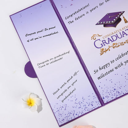 Graduation Guest Book 2026 Graduation Party Decorations Class of 2026 Graduation Sign in Book Signature Board Keepsake Grad Party Supplies College High School Graduation Gift Card Book (Blue)