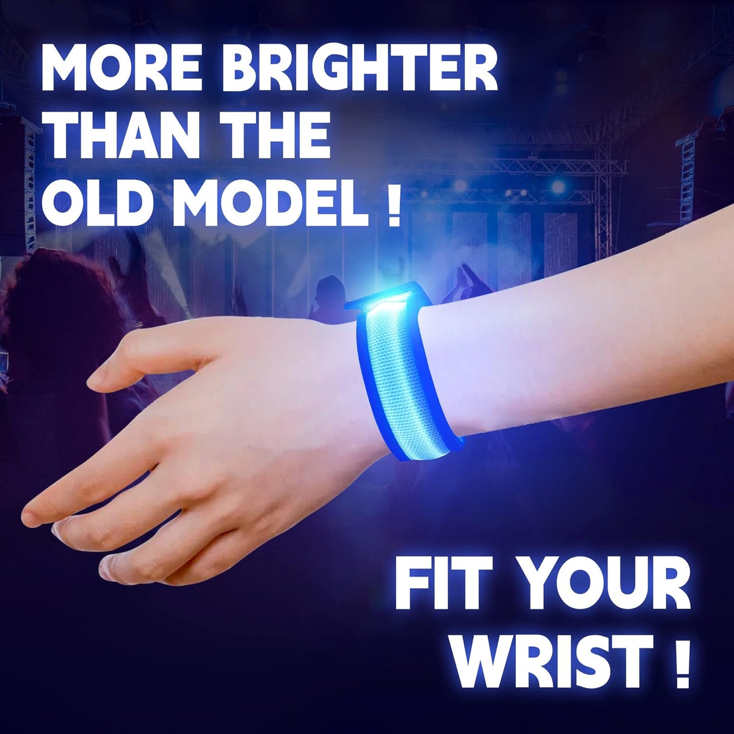 KIRALUMI 8 PCS LED Glow Bracelets, Light Up Bracelets for Kids Adults - Christmas Glow in The Dark Party Bracelets Favors Supplies for Concerts, Festivals, Game Prizes, Sports, Rave Accessories.