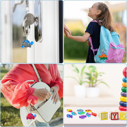 Pop Fidget Toys Bulk Its Party Favors for Kids 4-8 8-12 30 Pack Mini Pop Keychain It Small Fidgets for Classroom Prizes School End of Year Student Gifts from Teacher Birthday Goodie Bag Stuffers