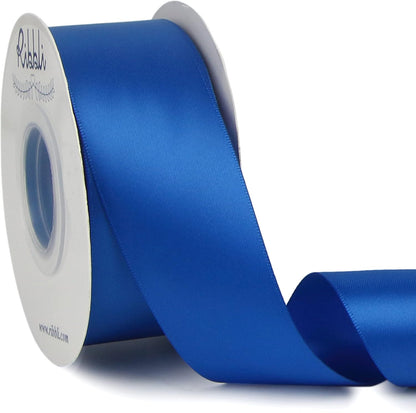 Ribbli Double Faced White Satin Ribbon,3/8” x Continuous 25 Yards,Fabric Ribbon use for Bows Bouquet,Gift Wrapping,Floral Arrangement