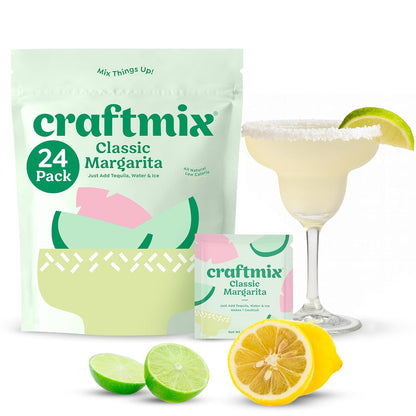 Craftmix Espresso Martini Cocktail & Mocktail Drink Mixer, Skinny Mixes - Water Flavoring Packets - Made With Real Coffee Beans - Vegan, Low-Carb, Low-Sugar, Non-GMO, Dairy Free, Gluten Free, 12 Pack