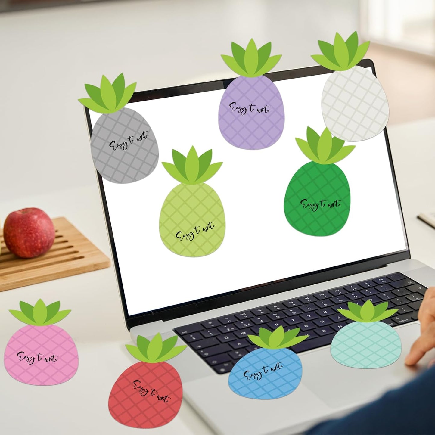 12 Pcs Ice Cream Sticky Notes Summer Popsicle Sticky Notepad Colorful Self-Adhesive Post Notes Cute Mini Memo Pad Removable Note for Office School Classroom Student Ice Cream Party Favors