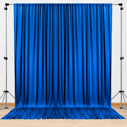 10ftx10ft Black Backdrop Curtains for Weddings Parties, Wrinkle Free 2 Panels Silky Polyester Photo Backdrop Drapes Back Drop Cloth Drapery for Birthday Mother'sDay Photography Background