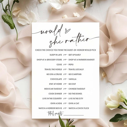 Bridal Shower Bingo, What Will The Bride to Be Receive, 25Pcs Bridal Bingo Game Cards, Engagement Party Games for Guests, Minimalist White Wedding Party Supplies - A18