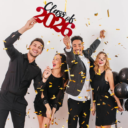 Class of 2026 Wooden Sign Graduation Party Decorations 2026 White Graduation Photo Booth Prop Senior2026 Sign for High School College Party
