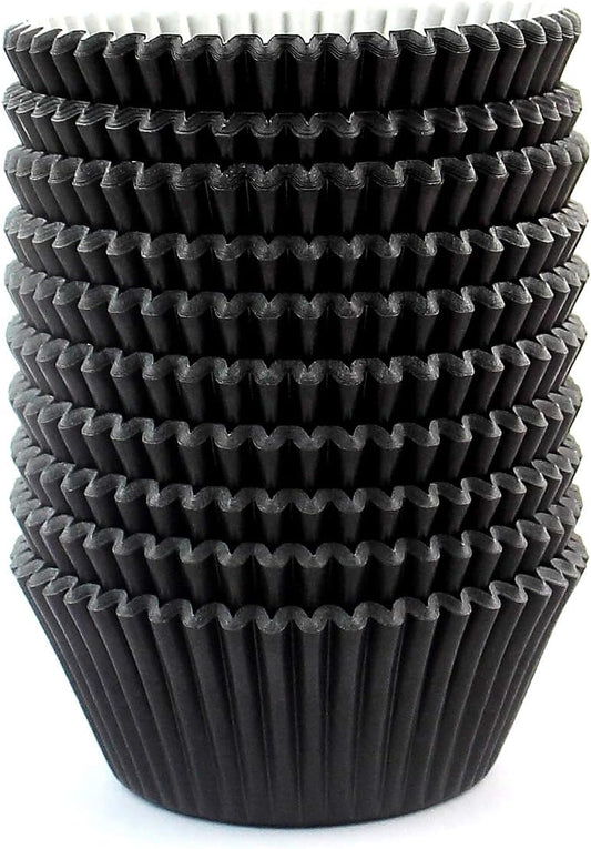 Standard Size Baking Cups Food-Grade Greaseproof Paper Cupcake Liners 200 Pcs (Natural)