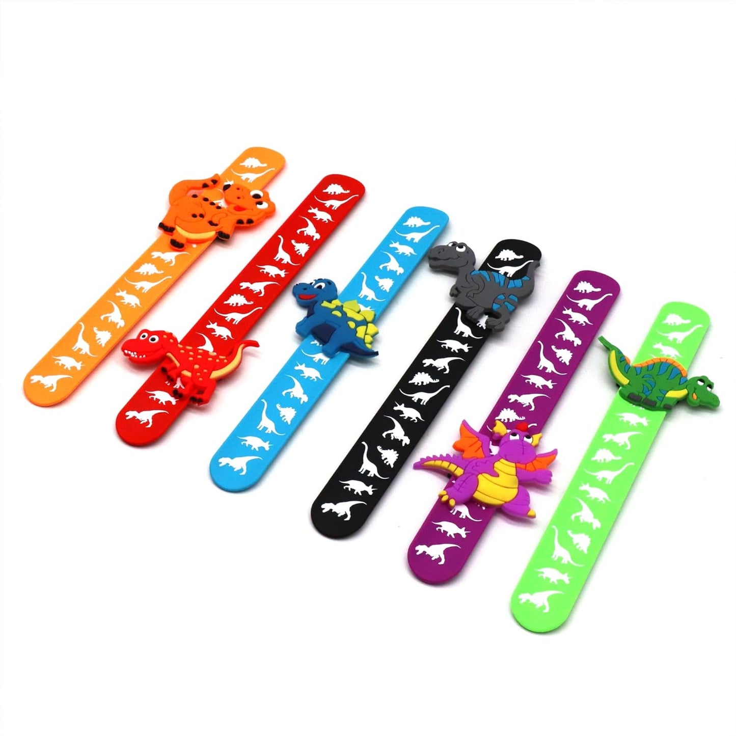 Cat Slap Bracelets for party- Silicone Wristbands Adjustable Party Favors, Classroom Prizes, Carnival Games - Birthday Gifts for Adults(6Pack)-LOCHSOEL