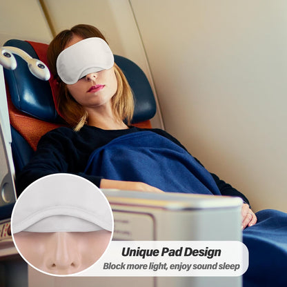 Aneco 50 Pieces Blindfold Eye Mask Shade Cover with Nose Pad and Adjustable Strap for Travel Sleep or Party Supplies