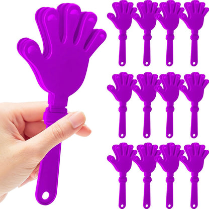 12 Pcs Hand Clappers Noisemakers 7.5 Inch Clappers Noisemakers Plastic Hand Clappers for Birthdays Game Football Sporting Events Cheers Supplies Dance Basketball Football Noisemakers(Yellow)