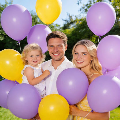 110pcs Black Balloon 12 inch, Black Latex Balloons for Birthday Party Baby Shower Wedding(with 2 Ribbons). - Colors B