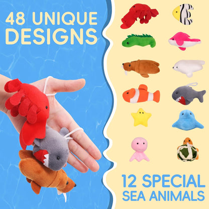 JoyRapt 24 Pack Small Stuffed Animals Bulk Gifts for Kids (2.3/2"-2.5/3.5" Each), Birthday Party Favors Toys for Classroom Prizes, Goodie Bag Pinata Fillers, Carnival Treasure Box Toys (24PCS)