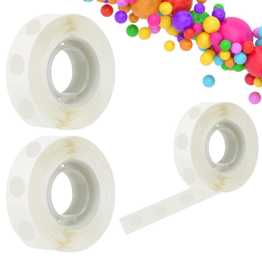 600PCS Glue Balloon Dots, Removable Sticky Spots, Extra Strong Glue Dots Double Sided for Birthday Party, Wedding, Christmas Decorations and DIY Scrapbooking Craft