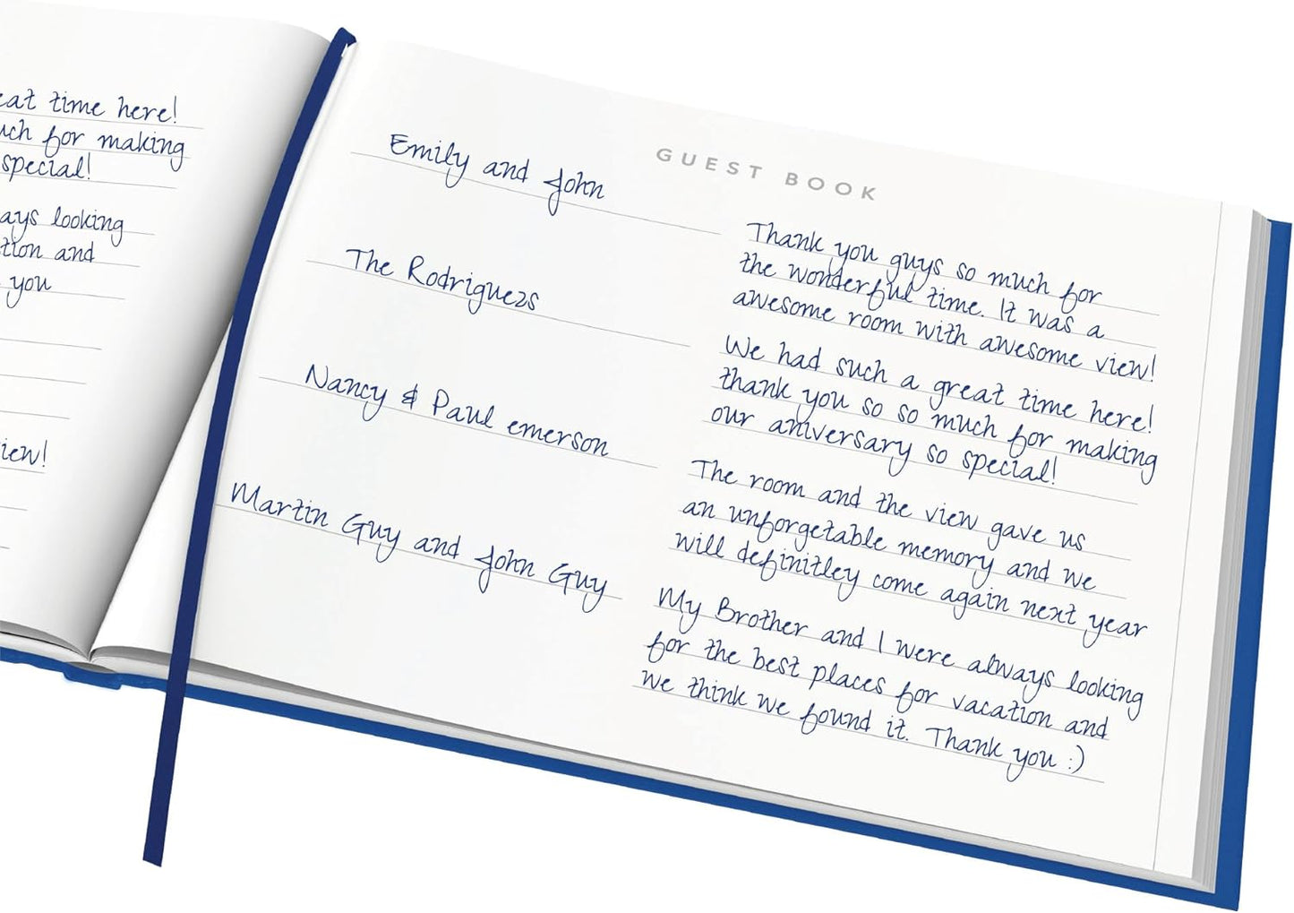 Useful Co. Black Guest Book, Use as Guest Book Wedding Reception, Sign in Book, Guest Book for Vacation Home, Funeral Guest Book, Hardbound Guestbook, Leather Cover, 112 Pages, 9 x 7 Inches