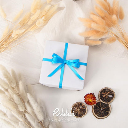 Ribbli Double Faced White Satin Ribbon,3/8” x Continuous 25 Yards,Fabric Ribbon use for Bows Bouquet,Gift Wrapping,Floral Arrangement