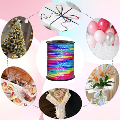 500 Yard Premium Gold Curling Ribbon,Curling Ribbon for Gift Wrapping, Balloon String,for Gift Wrapping ，Party Decoration Crafting,for Florist Flower﻿