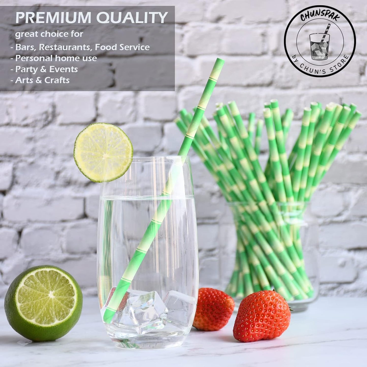Black Paper Straws 1000 Count - 7.75" x 0.24", 100% Biodegradable & Compostable, Disposable Drinking Straws Bulk - Cocktail, Bars, Restaurants