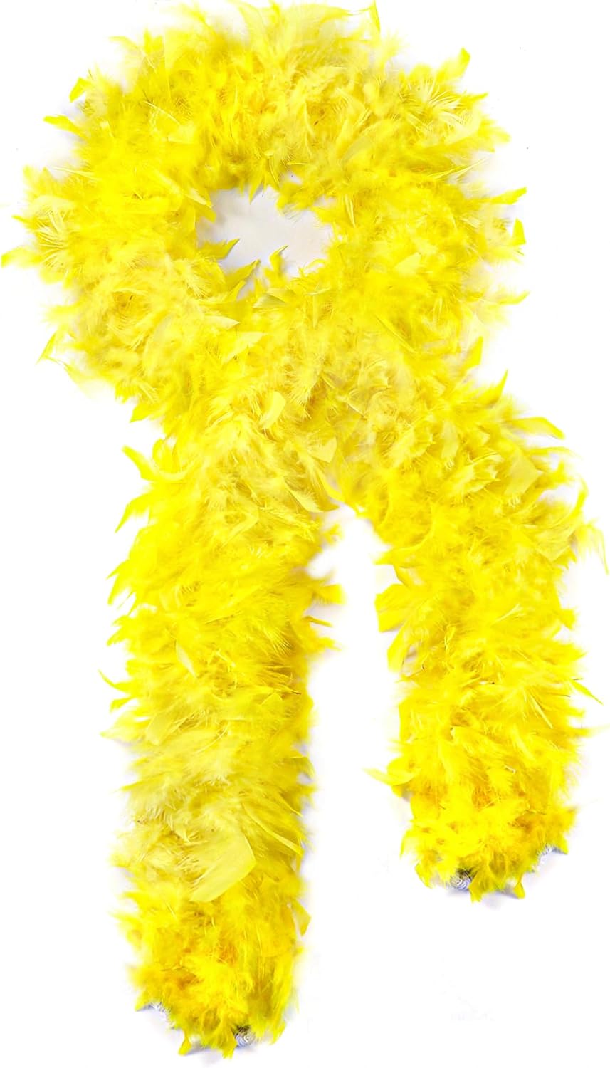 SOGUGOM Red 35g Feather Boas - 2 Yards Boa Feathers for Party, Wedding, Centerpieces, Concert, Costume and Christmas Tree(Red)