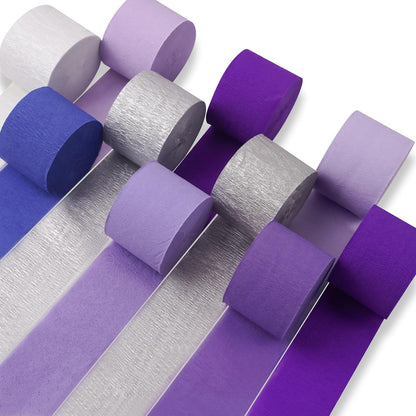 PartyWoo White Crepe Paper Streamers 10 Rolls 820 ft Pack of Pearl White Crepe Paper for Graduation Wedding Baby Shower Anniversary Gender Reveal Birthday Party Decorations (1.8 Inch x 82 Ft/Roll)
