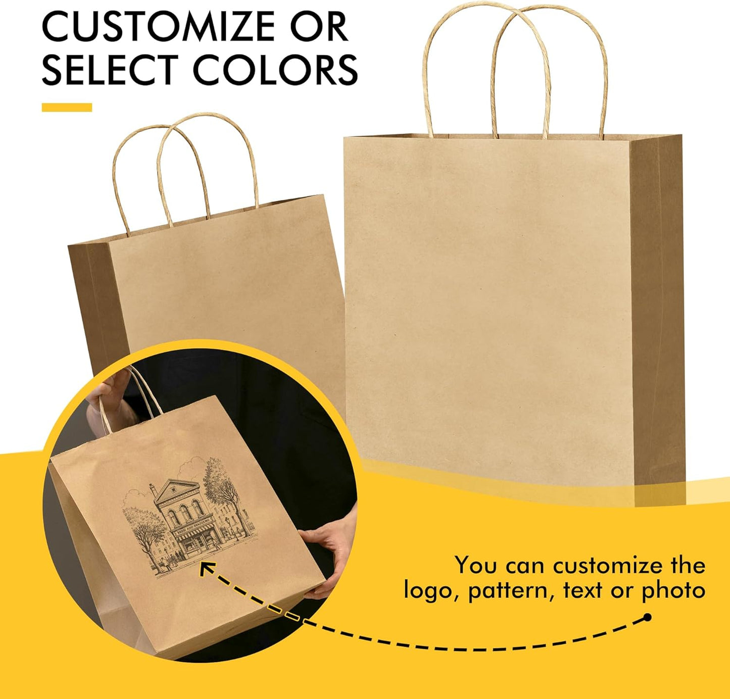 RACETOP 32 Pack Small Paper Gift Bags with Handles, 5.8"×3.2"×8.25" Kraft Paper Party Favor Bags Bulk for Kids Birthday, Baby Shower, Crafts, Wedding, Party Supplies (8 Colors)
