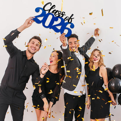 Class of 2026 Wooden Sign Graduation Party Decorations 2026 White Graduation Photo Booth Prop Senior2026 Sign for High School College Party