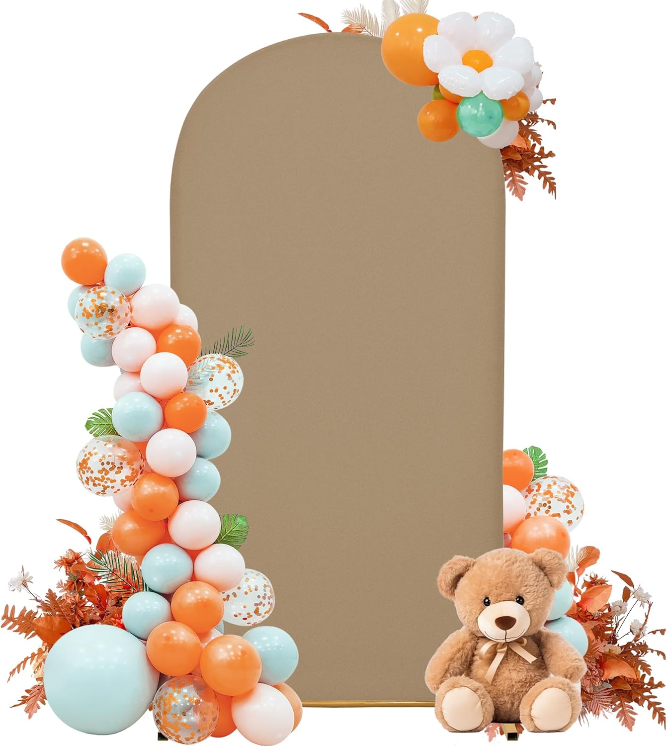 3-Piece Arch Cover Bundle – 7.2FT, 6.6FT & 6FT Stretch Spandex Backdrop Set – Wedding, Birthday & Photo Booth Arch Covers for Every Event