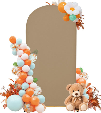 3-Piece Arch Cover Bundle – 7.2FT, 6.6FT & 6FT Stretch Spandex Backdrop Set – Wedding, Birthday & Photo Booth Arch Covers for Every Event