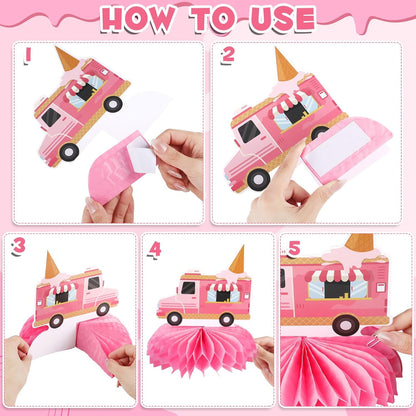 12 Pcs Pink Bow Party Honeycomb Centerpieces Pink Bow Table Centerpieces Coquette Theme Birthday Decorations Bow Party Decorations for Birthday Bachelorette Wedding Mothers Day Party Supplies
