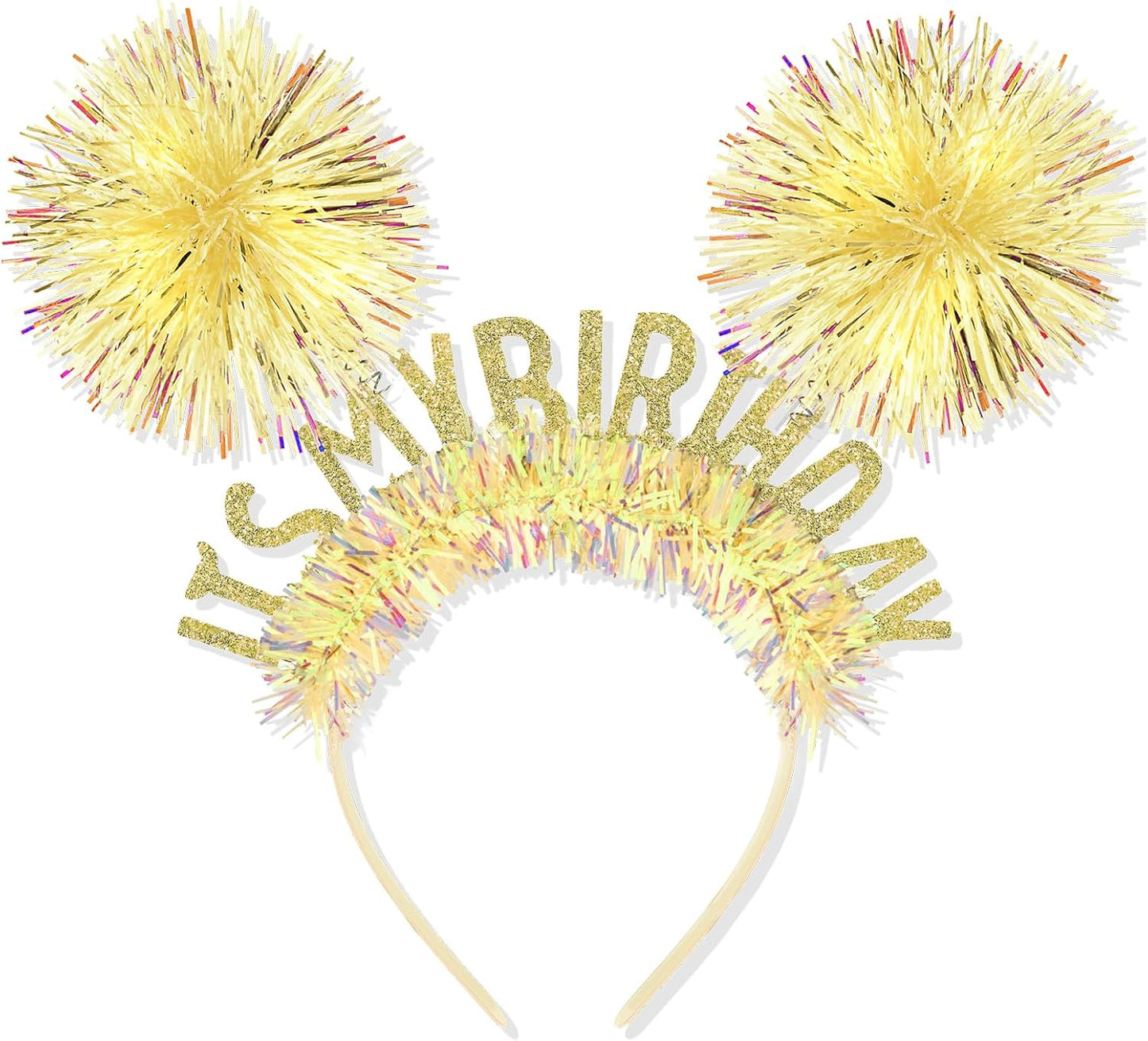 CAVETEE Happy Birthday Crown and Tiara for Women & Girls Party Decorations Gifts