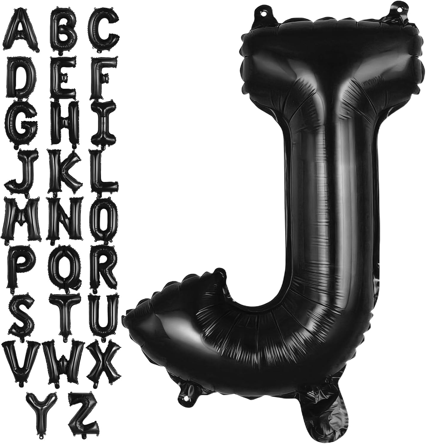 Black Letter A Balloons, 40 Inch Large Foil Letter Balloons, Custom Phrase Balloon for Birthday Party Wedding Anniversary Decoration (Black A)