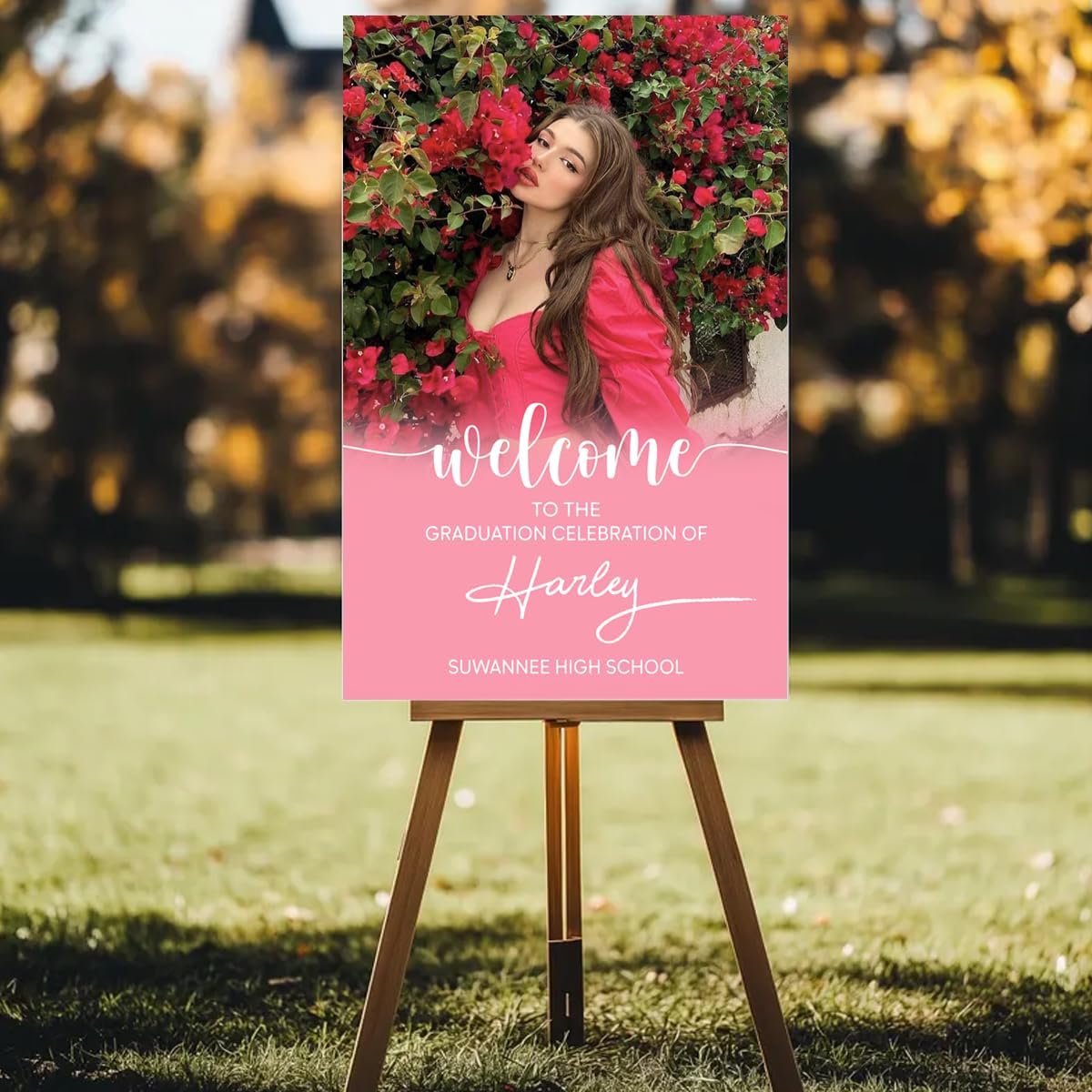 Graduation Party Welcome Sign, Photo Graduation Poster, Graduation Decorations, Grad Party Sign, Grad Welcome Sign, Graduation gift for best friend, Graduation gift for daughter, sister, brother - 1