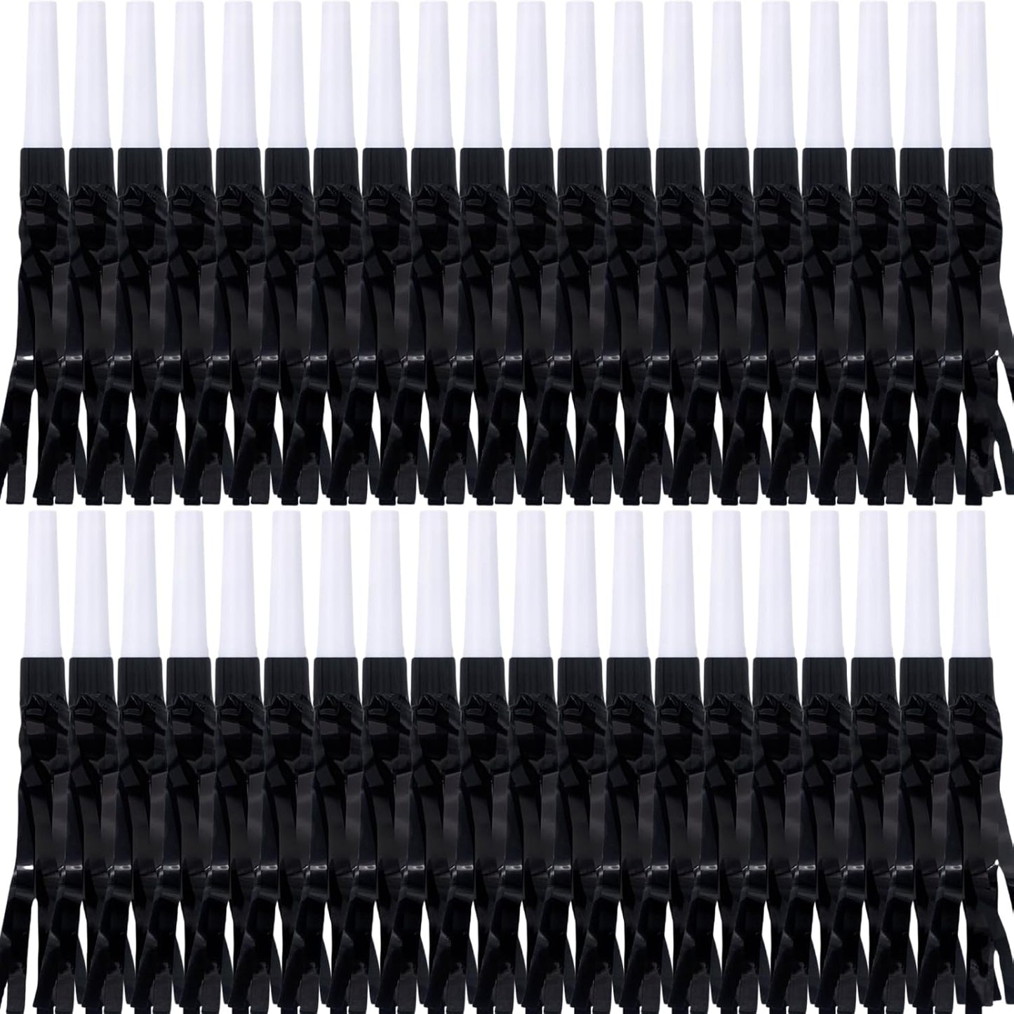 30 Pcs Gold Noise Makers, Metallic Fringed Noise Makers for New Year Party Favor Supplies, Multicolour