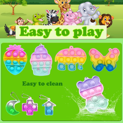 Dilycery 127 Pcs Easter Egg Fillers Fidget Party Favors for Kids, Treasure Box Toys for Classroom, Treasure Chest for Kids Prizes, Goodie Bags Stuffers Pinata Filler, Carnival Prizes