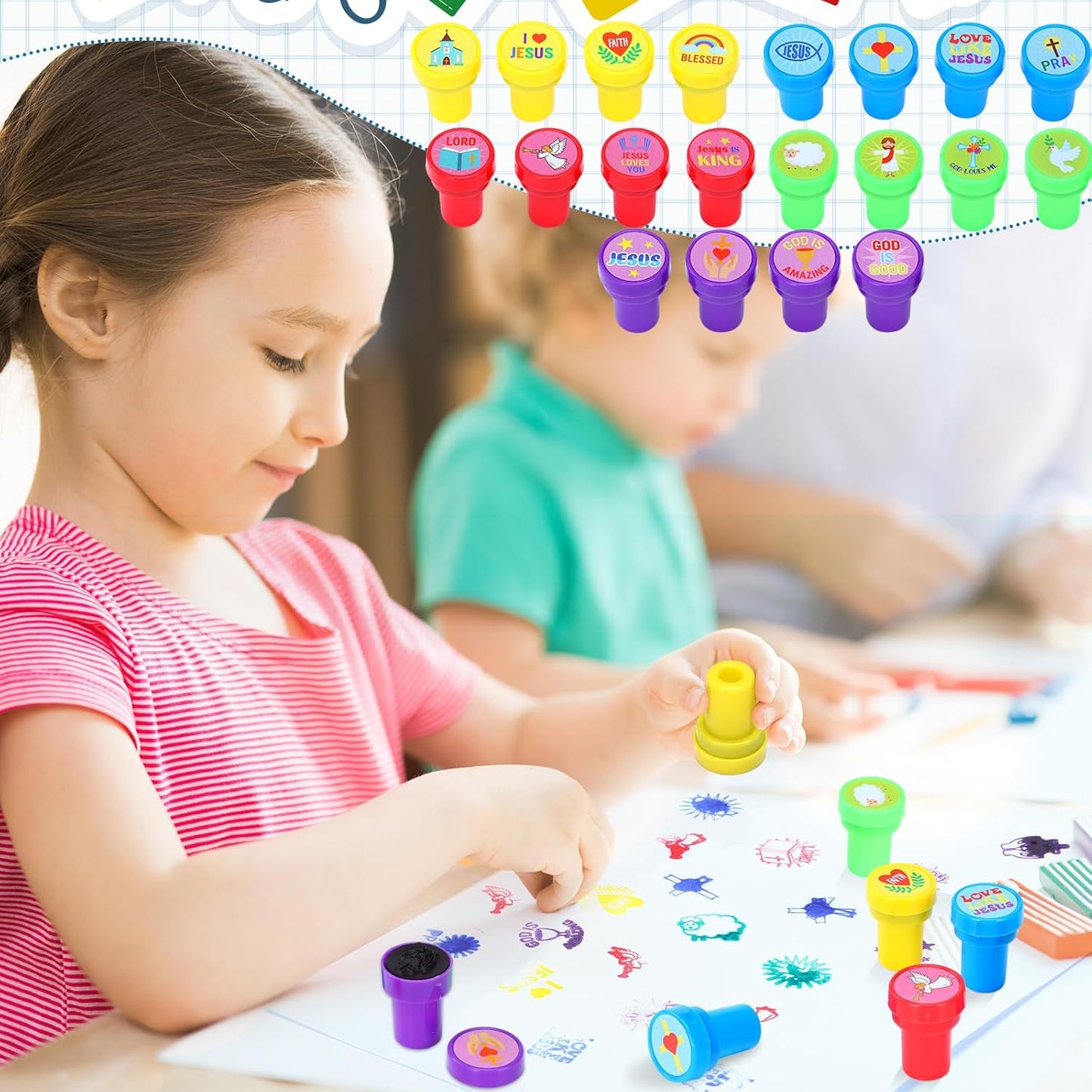 Yexiya 100 Pcs Star Stampers Mood Expressions and Comments Photosensitive Teacher Review Stamps Bulk Education Review School Prizes Supplies and Party Favors