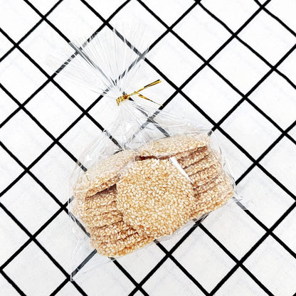 XLSFPY 100PCS Clear Cellophane Bags, 5x7 Small Treat Bags with Ties, Cake Pop Bags, Candy Bags, Goodie Bags, Rice Crispy Treat Bags, Clear Bags for Favors Birthday Party (5'' x 7'')