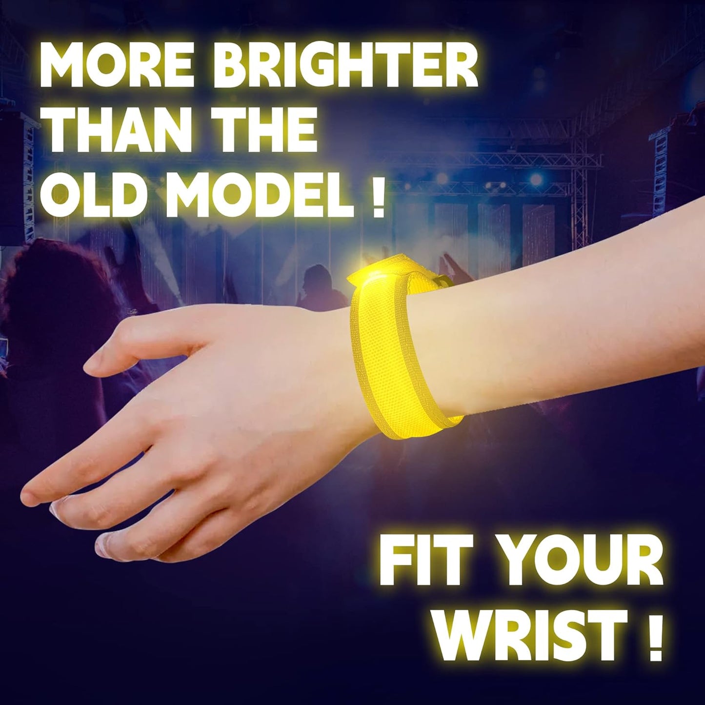 KIRALUMI 8 PCS LED Glow Bracelets, Light Up Bracelets for Kids Adults - Christmas Glow in The Dark Party Bracelets Favors Supplies for Concerts, Festivals, Game Prizes, Sports, Rave Accessories.