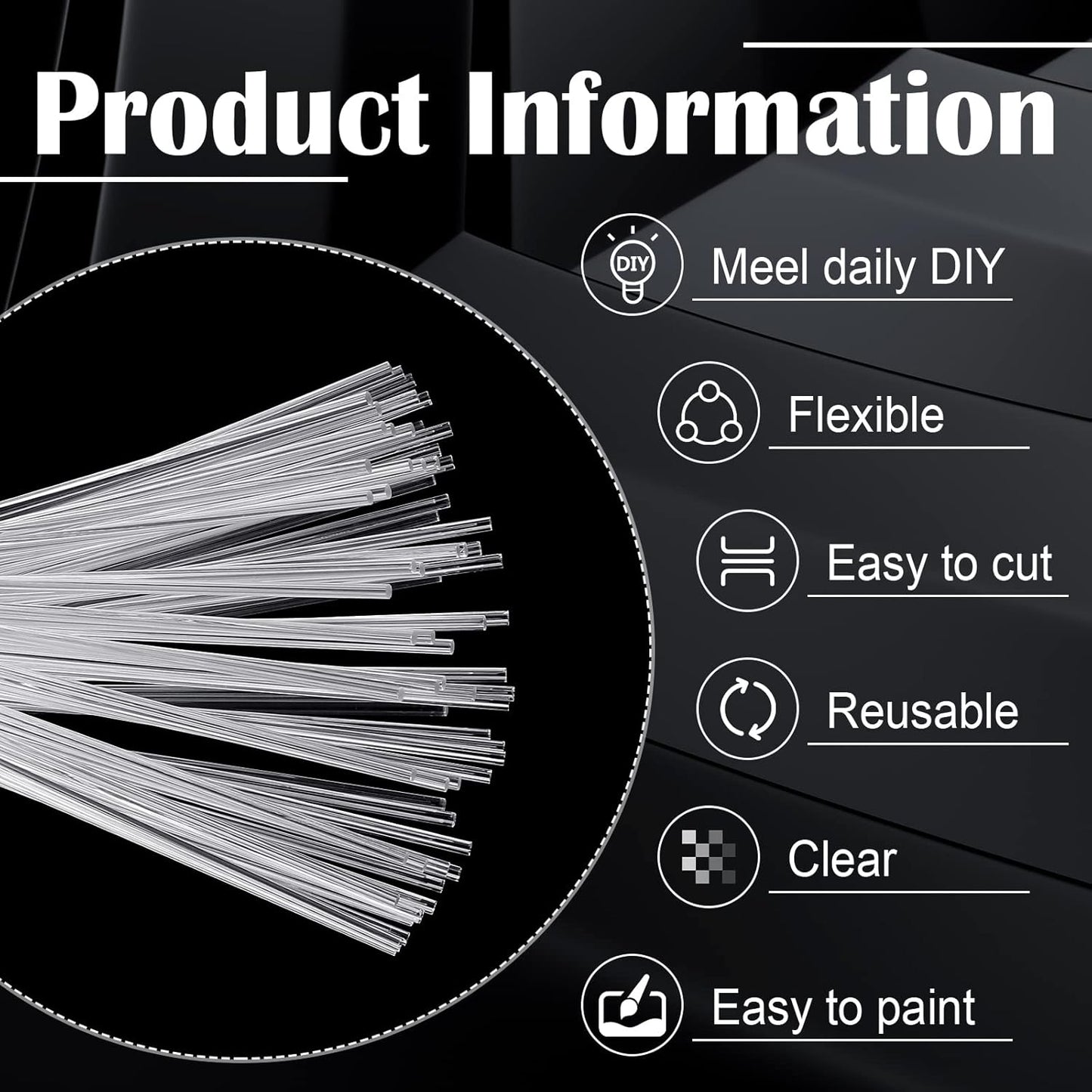 Zopeal 200 Pcs Acrylic Lollipop Sticks Clear Cake Pops Rods Cake Topper Candy Cupcake Treat Stick for Wedding Chocolate Cookie Dessert Handmade DIY Crafts Party Decor Gardening(6 x 0.12 Inches,Clear)