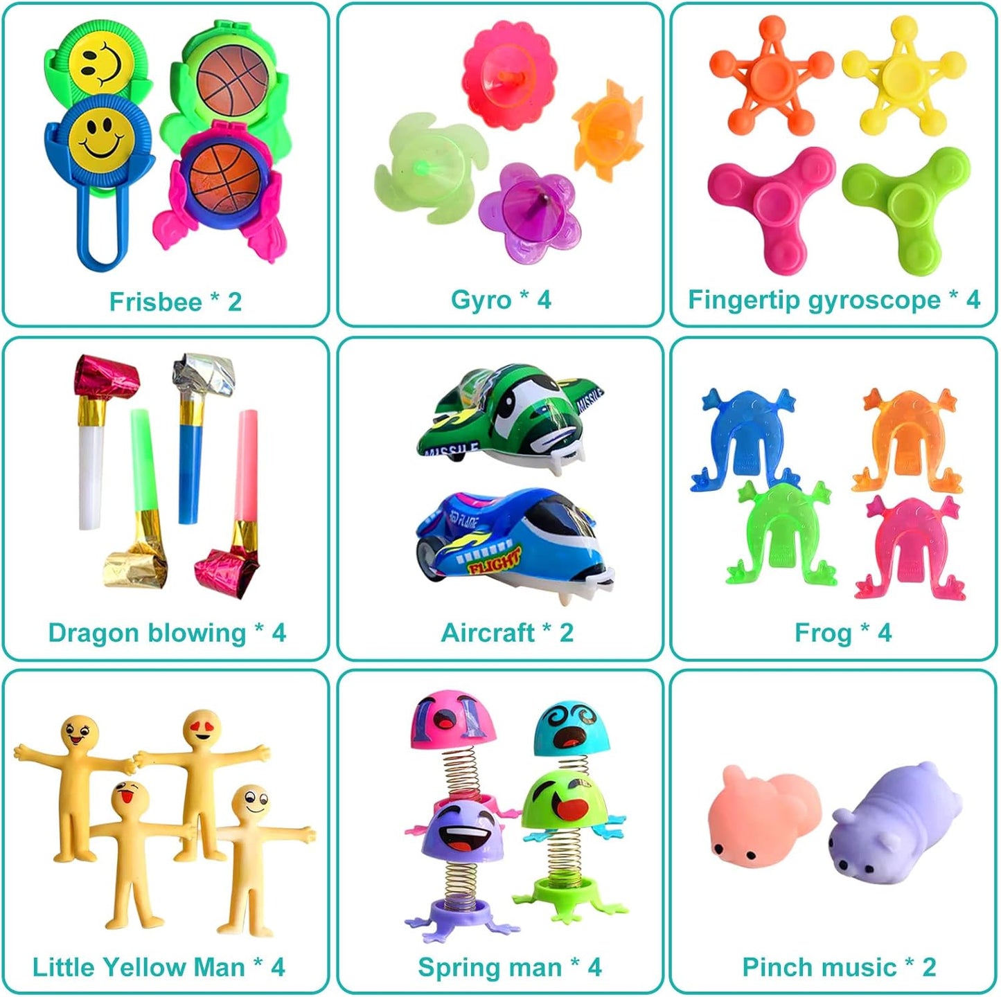 Party Favors for Kids, 64 Pcs Small Toys Prizes Bulk, Easter Basket Goodie Bag Stuffers, Pinata Egg Fillers, Treasure Box Toys for Classroom, Prize Box Birthday Gift Bag Student Rewards