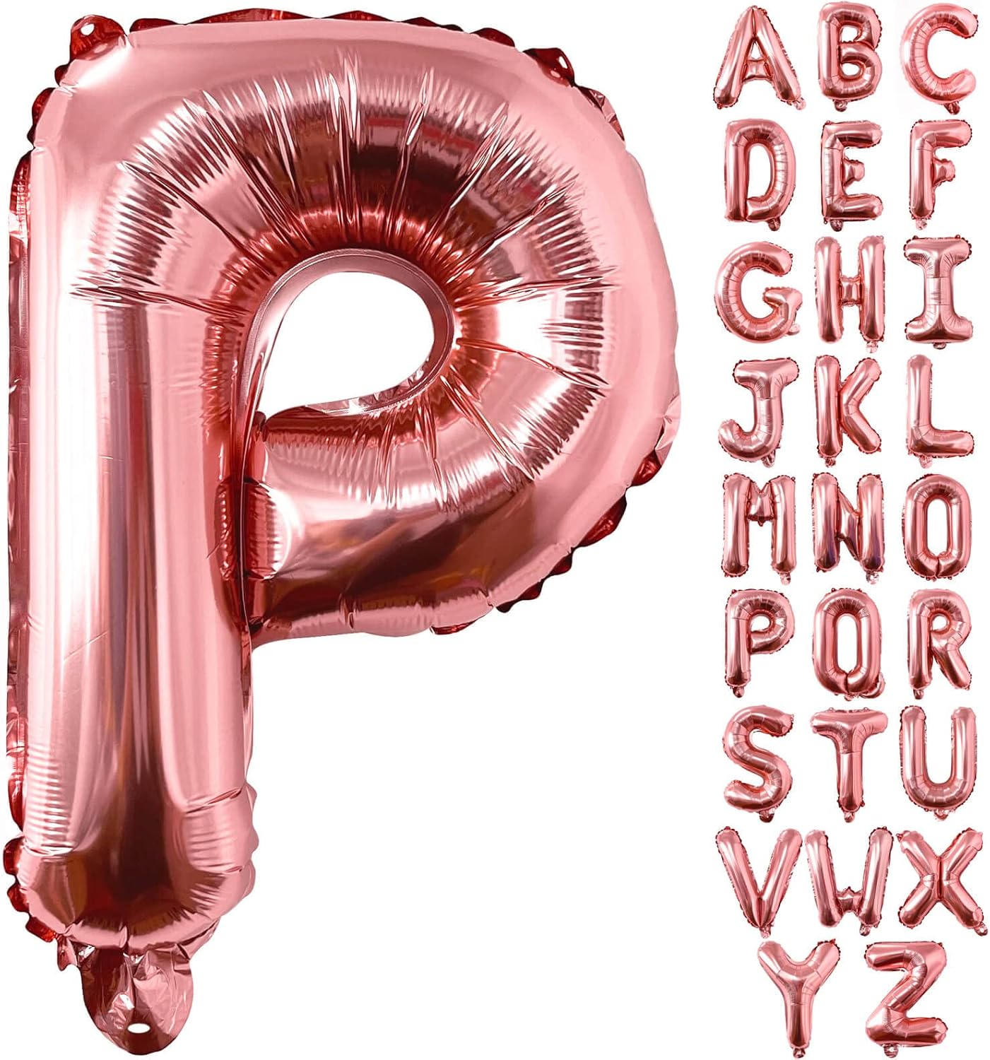 Lovoir 40 Inch Large Rose Gold Letter A Balloons Big Size Jumbo Mylar Foil Helium Balloon for Birthday Party Celebration Decorations Alphabet Rose Gold A