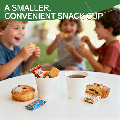 Coffee Cups 16 oz 200 Pack, Disposable Paper Cups for Hot Beverage Drinking, White Hot Cups Suitable for Party, Picnic, Travel, and Events