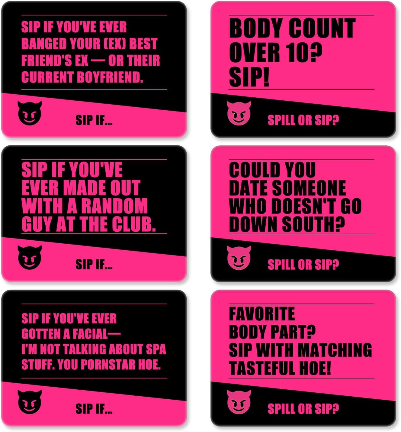 Spill The Tea, Hoes! Girls Night Party Drinking Game for Bachelorette, Galentines or Ladies Night - A Drinking Game for Adults