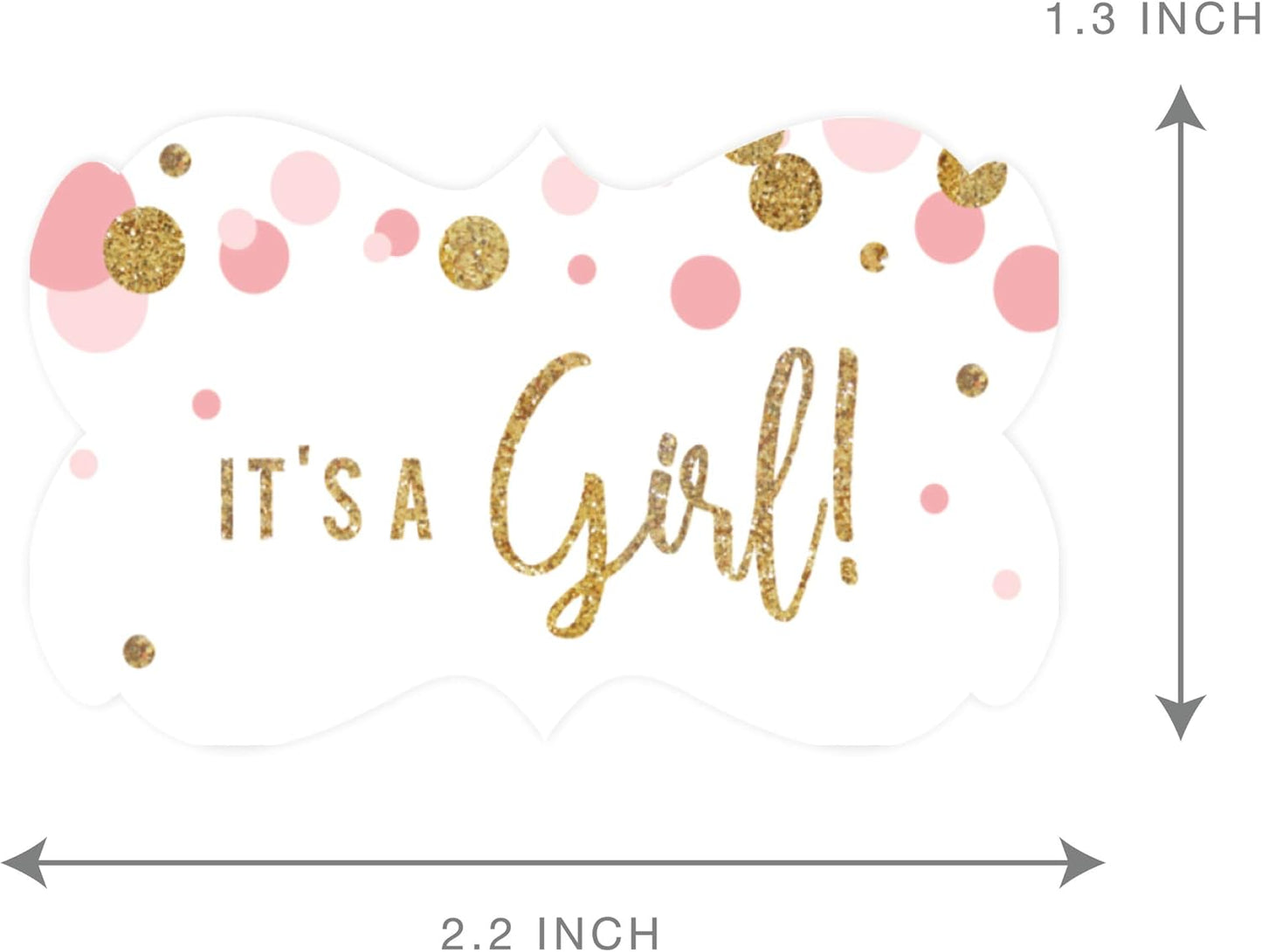 Andaz Press Blush Pink Gold Glitter Girl Baby Shower, Printable Table Tent Place Cards, 20-Pack, Seat Placement Cards Blank Place Cards For Table Settings Name Cards for Wedding, Graduation Food Cards - Colors B