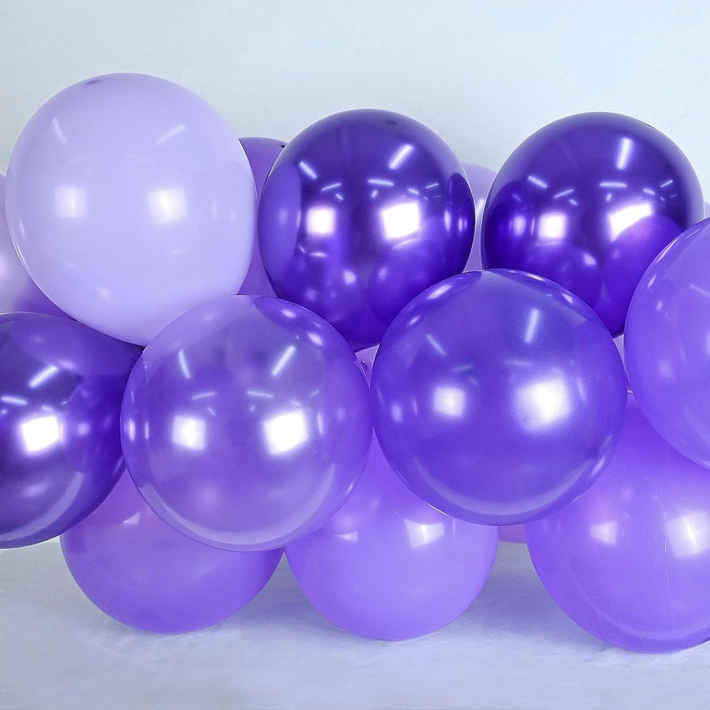 Pink Blue Purple Balloon, 60 Pcs 12 Inches Hot Pink Metallic Purple Teal Yellow Balloons Confetti Balloons for Kids Magic Theme Birthday Decoration Baby Shower Girls Music Party Supplies